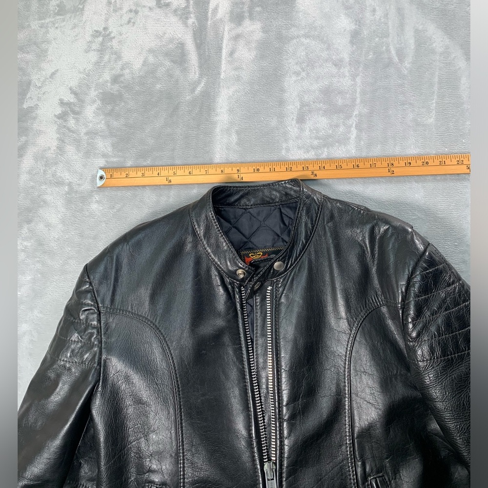 Vintage Bristol Cafe Racer Motorcycle Leather
Black punk - Picture 14 of 14